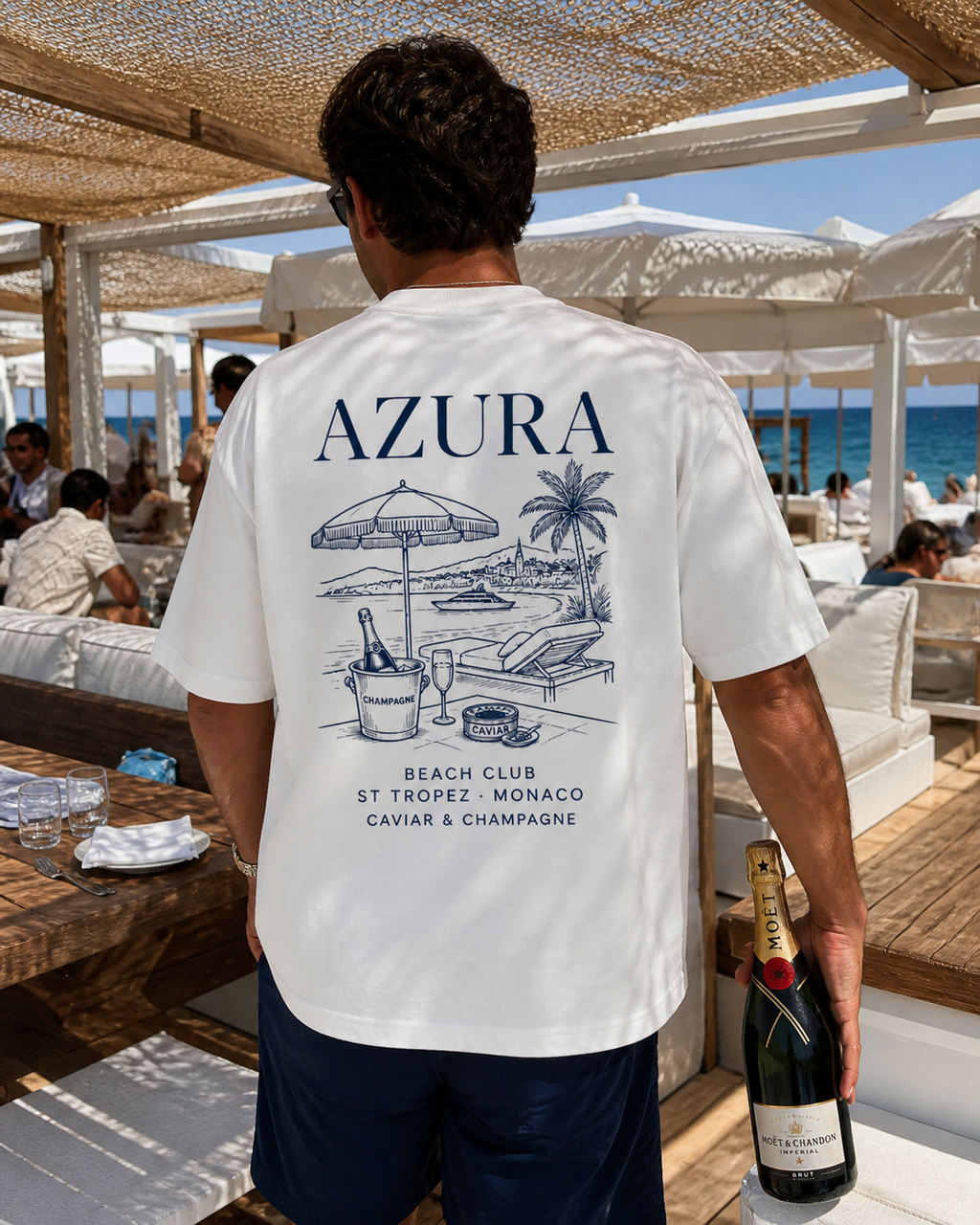 T-Shirt AZURA Beach Club ☀️🍾