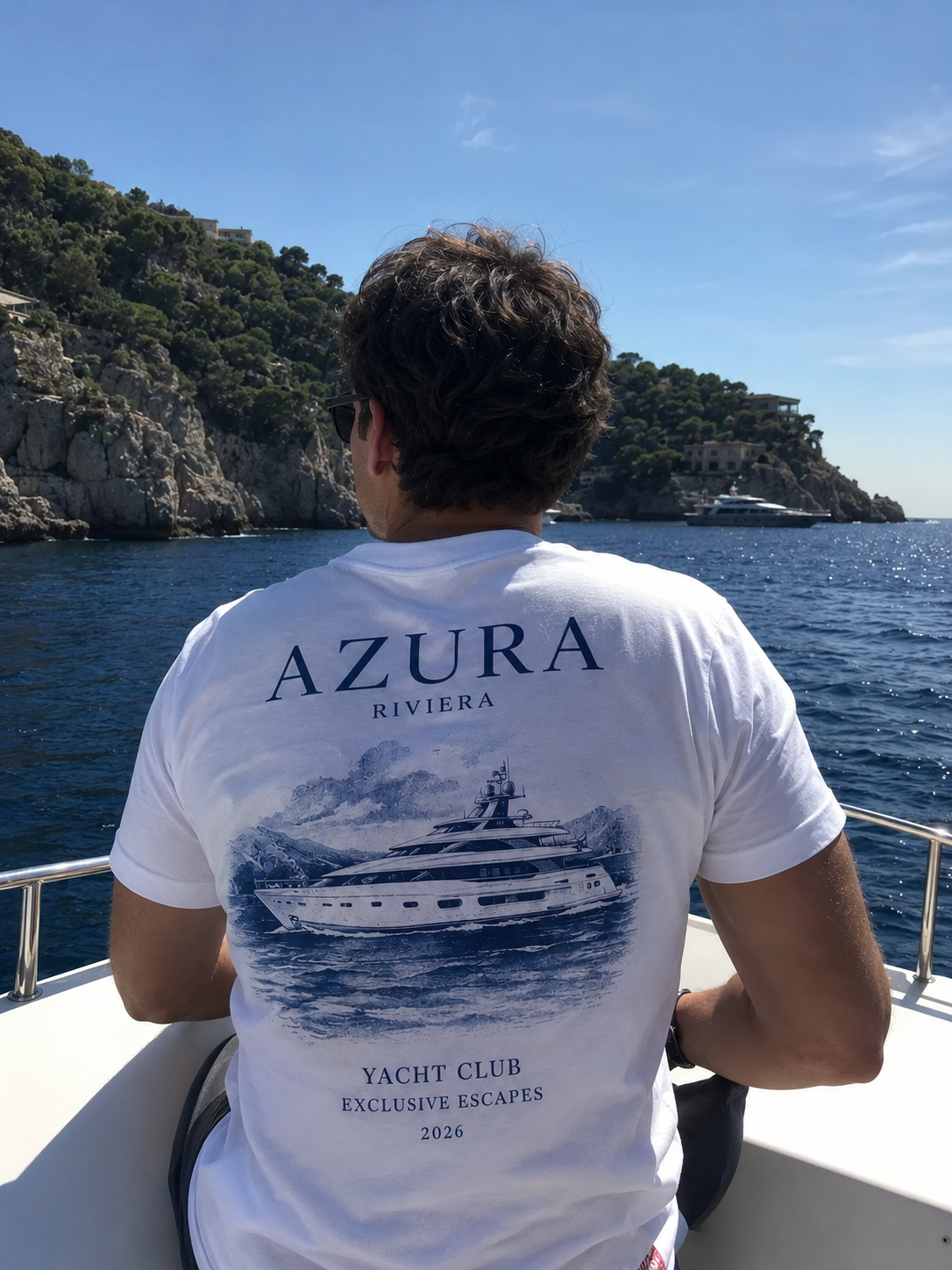 T-Shirt AZURA — Yacht Club Tee ⚓